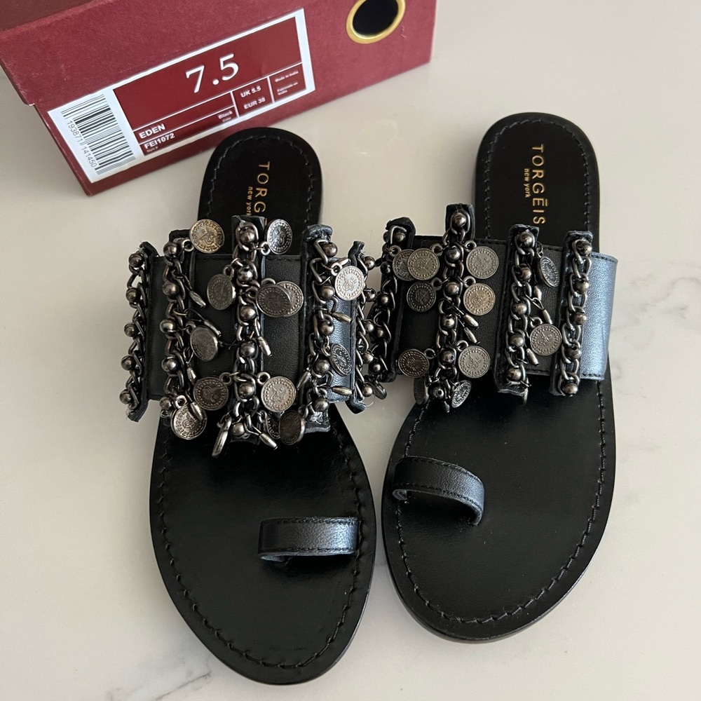 Torgeis Eden Coin Sandals - New with Box!